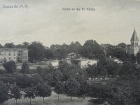 Kościół Ewangelicki i szpital 1912 r.