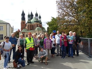 Most Jordanowski - w tle Katedra Poznańska