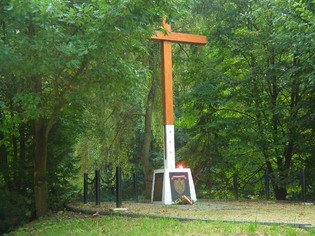 Krzyż na Polanie Śmierci - 2014 r.