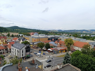 Panorama Jeleniej Góry z wieży widokowej