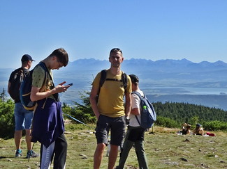 Pilsko - w tle Tatry