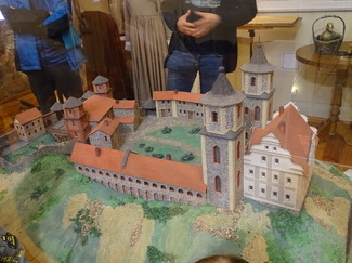 Makieta zamku z czasów jego świetności